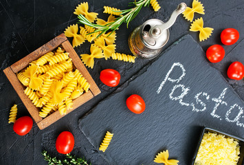 Poster - raw pasta