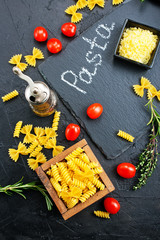 Poster - raw pasta