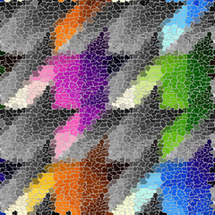 Aufkleber - Seamless grunge abstract square pattern. Paint grunge cracks.