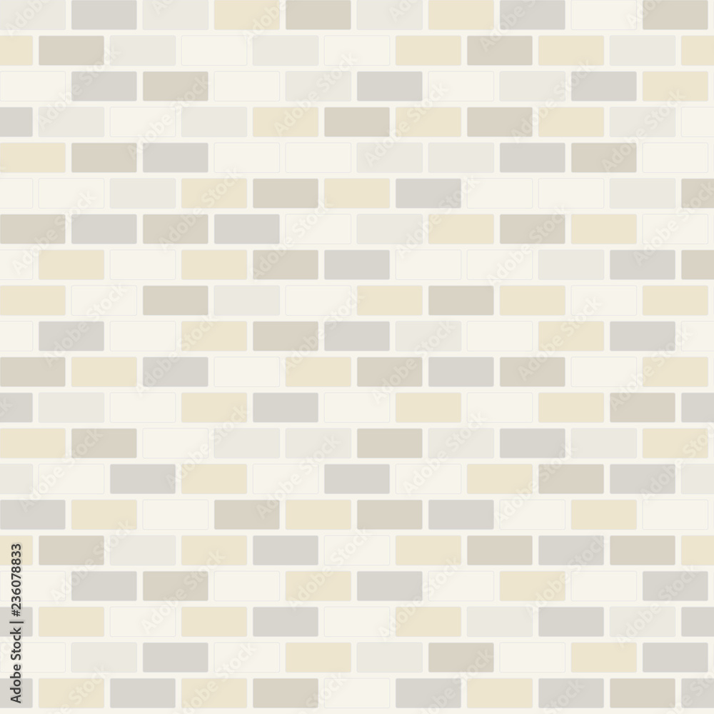 White brick wall texture seamless vector illustration Stock Vector ...