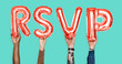 © Rawpixel.com - Hands holding RSVP word in balloon letters