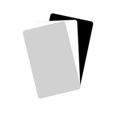 white balance card. 18 percent gray card sample