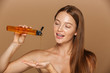 © Drobot Dean - Beauty portrait of a smiling young topless woman