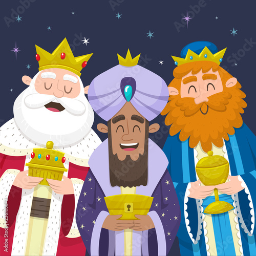 Fotografía The three Wise Men smiling