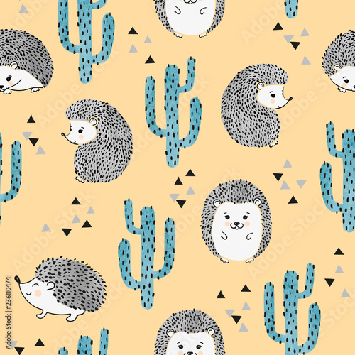 Seamless vector childish pa...