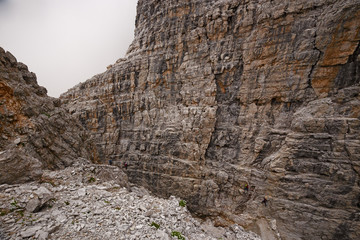 Wall Mural - mountaineers equipped face the 