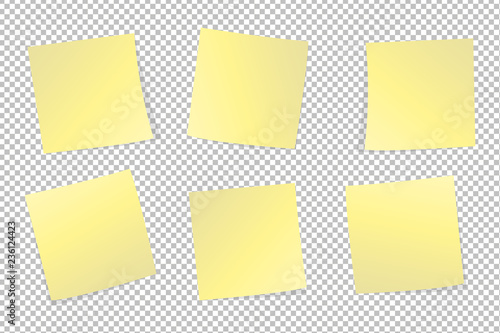 Yellow Sticky Note Isolated On White Background With Shadow Stock Photo C 3dconceptsman 115375548