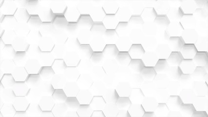 Canvas Print - technology hexagon pattern background