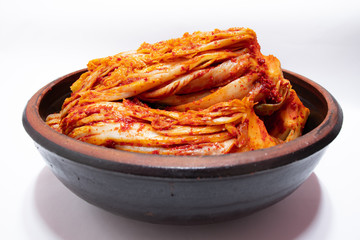 Napa cabbage kimchi, Korean traditional food.