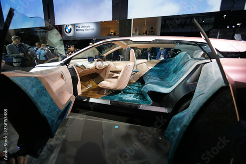 The Interior Of The Bmw Vision Inext Electric Autonomous