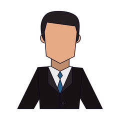 Canvas Print - Businessman avatar profile