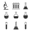 © GlopHetr - Laboratory icon set. Vector illustration, flat design.