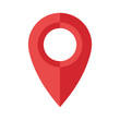 © DEFMORPH - Map pin flat design style modern icon, pointer minimal vector symbol, marker sign