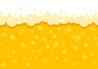 Seamless beer background with foam and bubbles. Pattern wallpaper beer oktoberfest . flat Vector illustration.