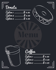 Canvas Print - menu fast food