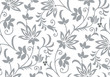 Seamless vintage silver flower pattern
