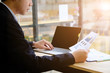© Prathankarnpap - Financial business concept, Businessman research income statement data from spreadsheets, Audit man working.