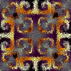 Aufkleber - Seamless grunge abstract square pattern. Paint grunge cracks.