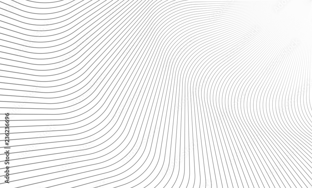Vector Illustration of the pattern of gray lines on white background. EPS10. - obrazy, fototapety, plakaty 