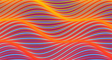 Abstract Background With Wavy Lines. Cover Design Template. Dynamic Effect. Vector Illustration For Banner, Flyer And Poster.