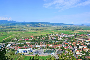 View of the city in Transylvania Romania