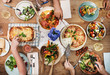 © Rawpixel.com - Top view of a Mediterranean dinner table