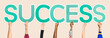 © Rawpixel.com - Hands holding the word success