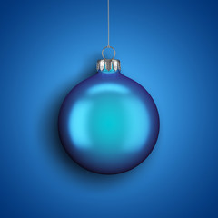 3d rendering christmas ball on a dark background