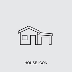 Wall Mural - house icon. line house icon from architecture collection. use for web, mobile, infographics and ui/u