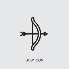 Sticker - bow icon. outline bow icon from entertainment collection. Use for web, mobile, infographics and UI/UX elements. Trendy bow icon.