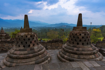 Borobudur Buddist Temple - island Java Indonesia