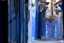 Blue STREET In Chefchaouen, North Morocco