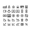 © Matias - Finance and money icon set, linear vector symbols.