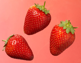 Wall Mural - THREE STRAWBERRIES