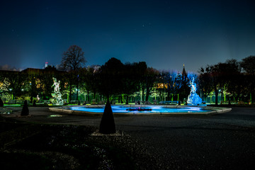 Sticker - Mirabell Garden at night