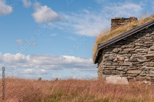 Stone Cabin On The Mountain Top Buy This Stock Photo And Explore