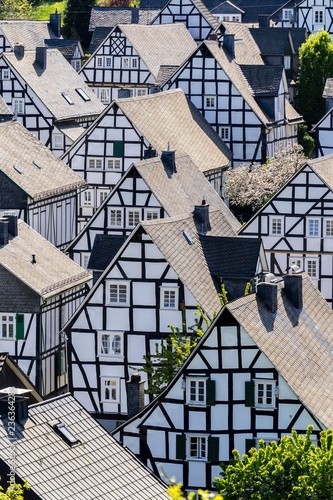 Gables Of Old Half Timbered Houses Alter Flecken Historic