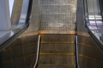 The image of an escalator