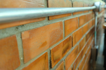 Canvas Print - brick wall soft focus background