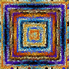 Aufkleber - Seamless grunge abstract square pattern. Paint grunge cracks.