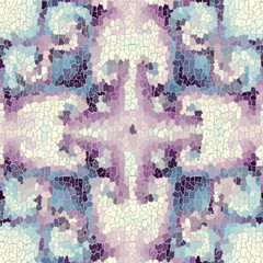 Aufkleber - Seamless grunge abstract square pattern. Paint grunge cracks.