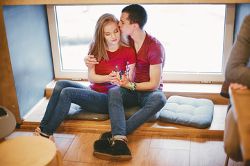 couple with garlands