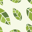 Leaves seamless pattern. Green leaves seamless pattern vector illustration