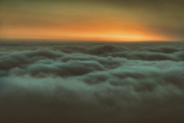 Wall Mural - background of over the clouds