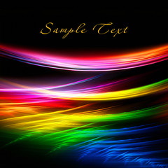 Poster - Abstract template with iridescent rays
