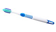 toothbrush isolated on white, with clipping path, top view