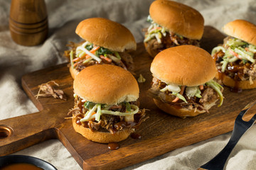 Canvas Print - Homemade Pulled Pork Sliders