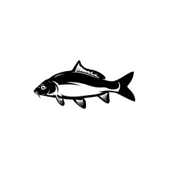 Wall Mural - carp fish, fishing symbol