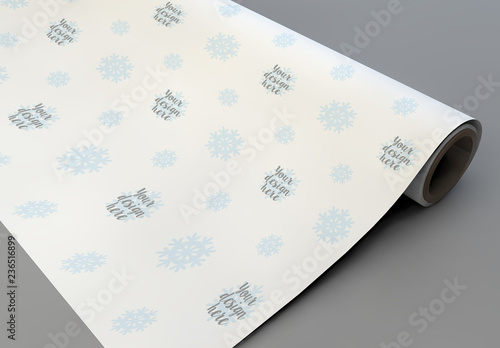 Download Wrapping Paper Mockup Stock Template Adobe Stock