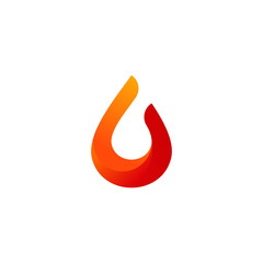 Wall Mural - Fire Logo Design Vector